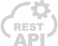 REST is a software architectural style. An application programming interface (API) is a way how devices communicate with each other. REST API logo